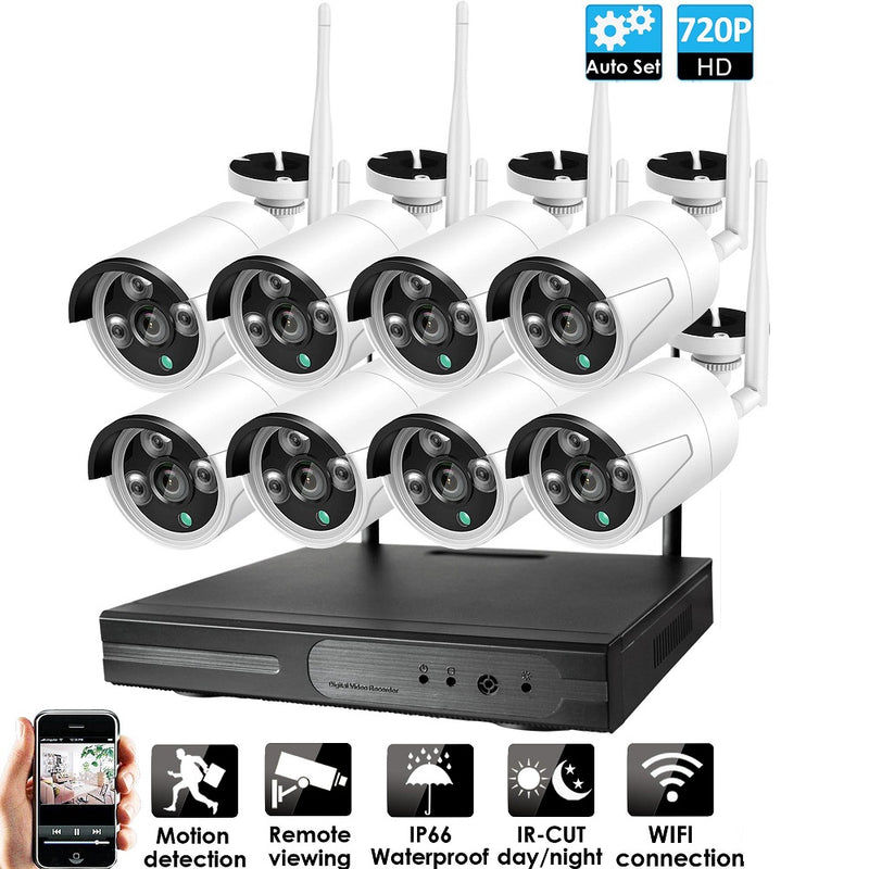 Wireless Security Camera System 8 Camera