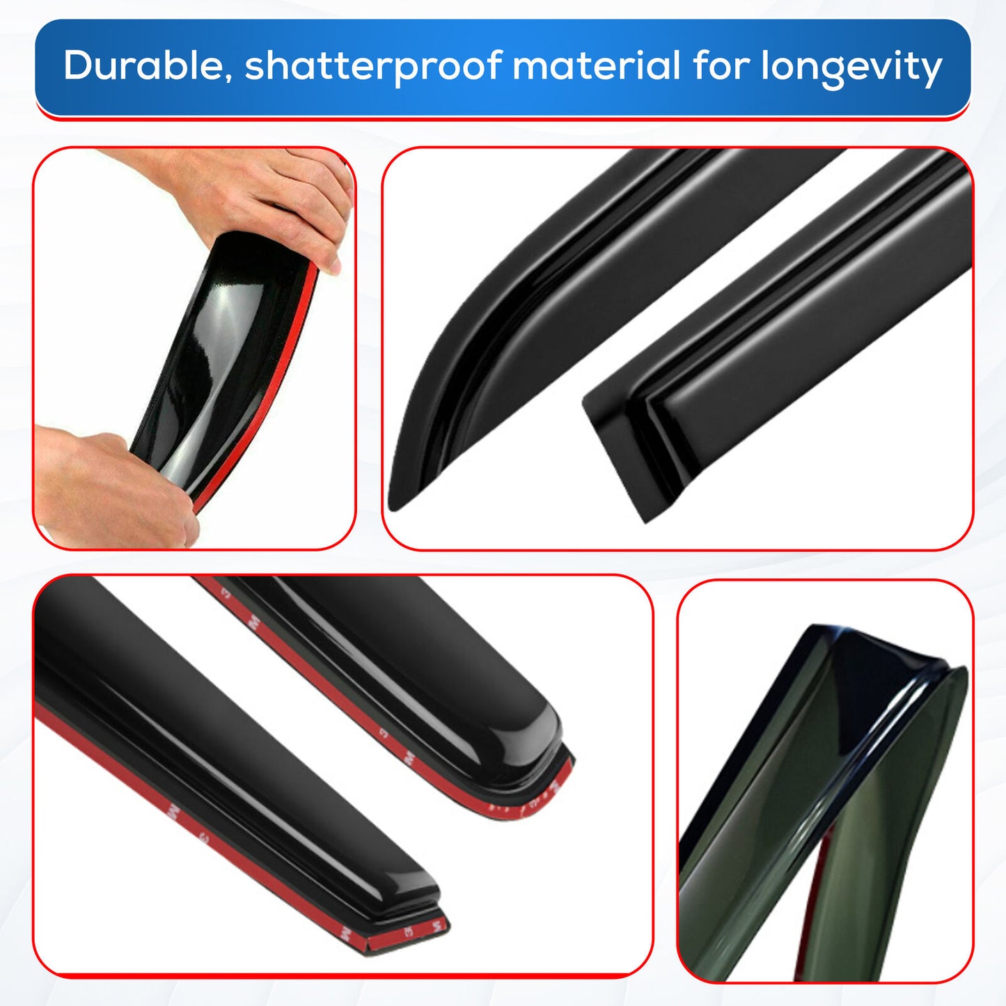 Toyota Hilux door visor weather shield on driver side