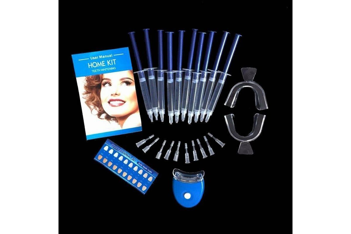 Gel syringe showing enamel safe whitening gel for teeth