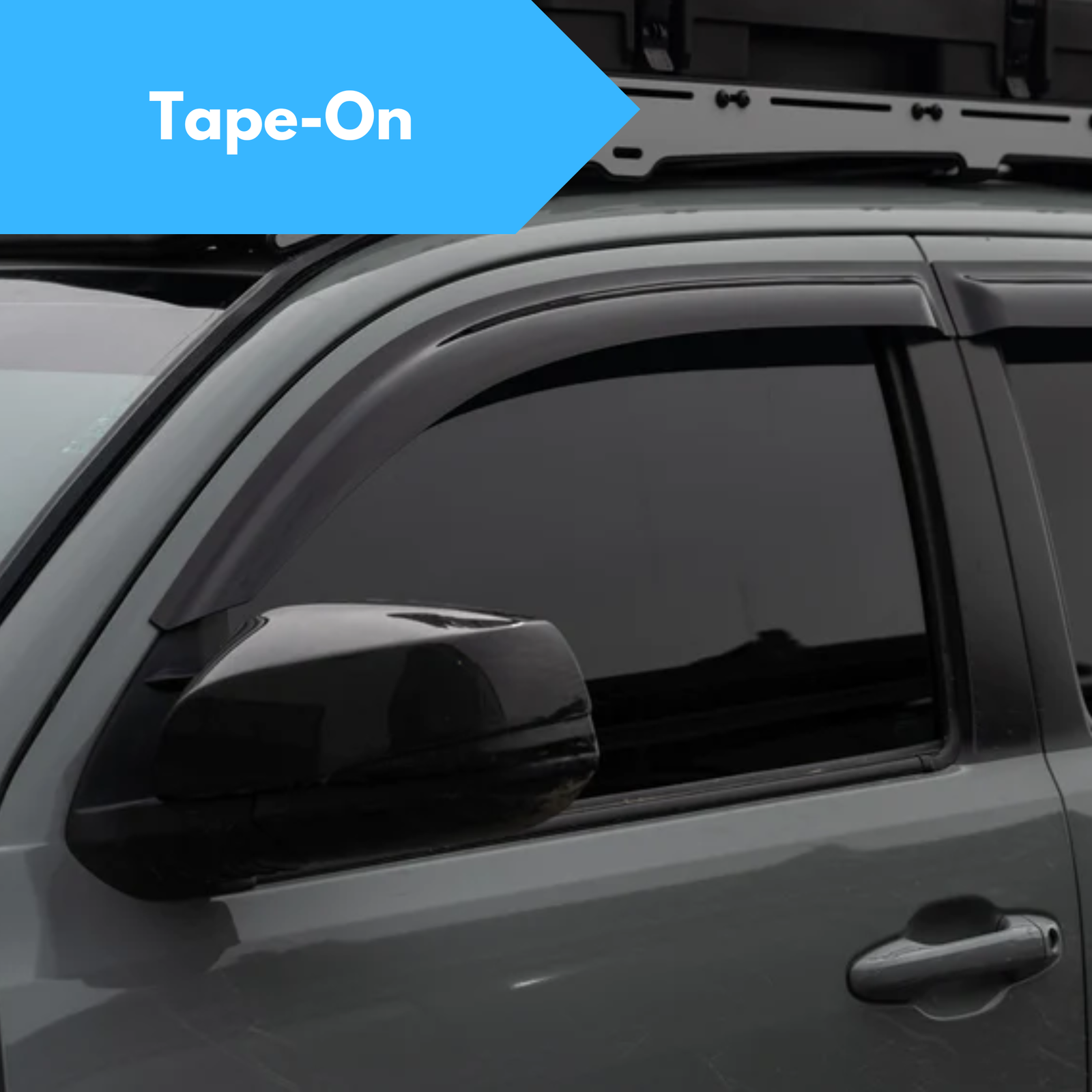 Set of four Toyota Hilux door visors for all windows