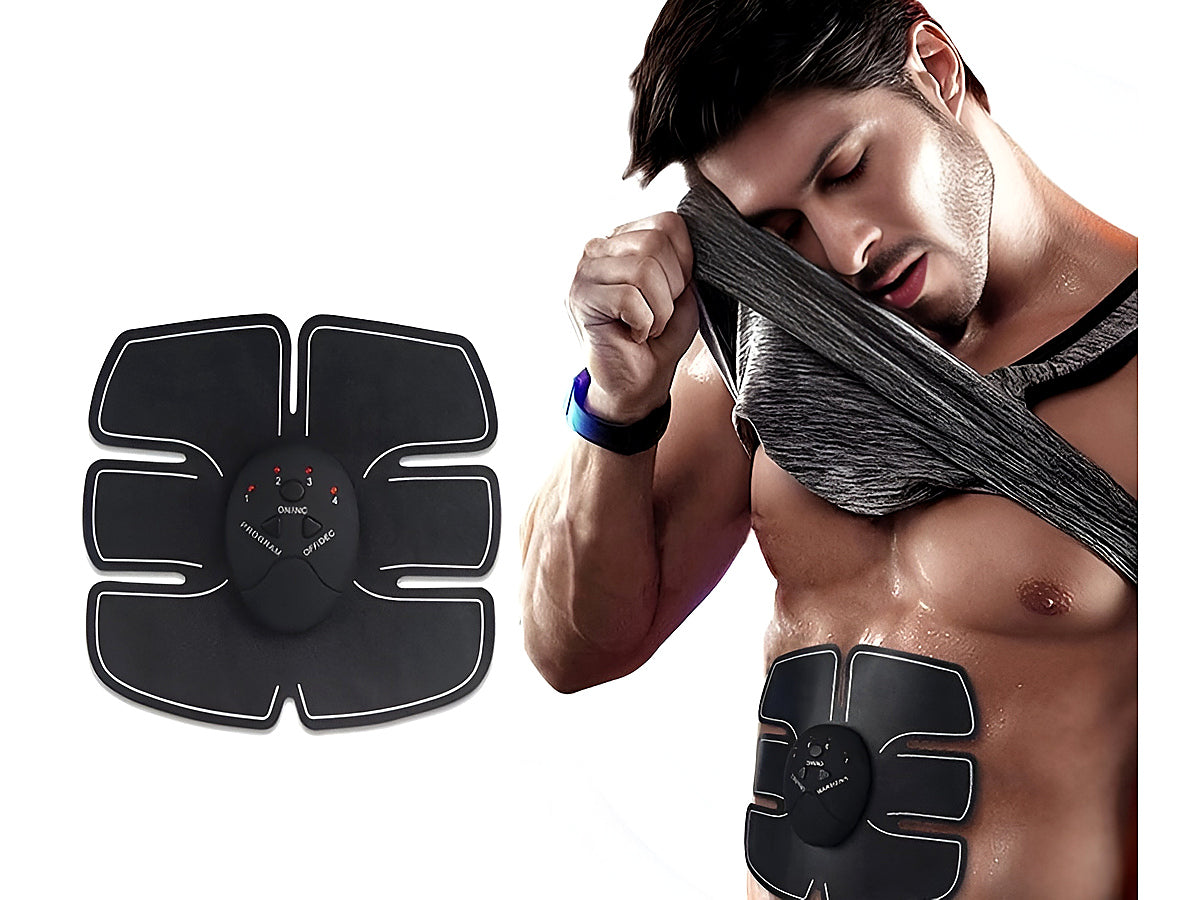Side angle of abdominal machine electric muscle stimulator belt