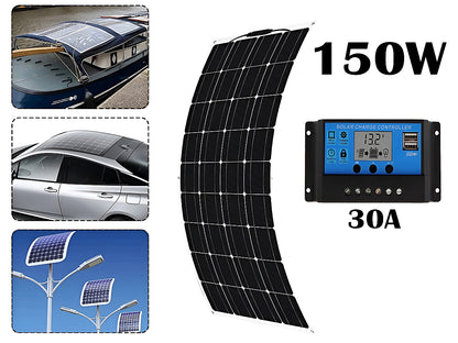 150W 18V Solar Panel Flexible Monocrystalline