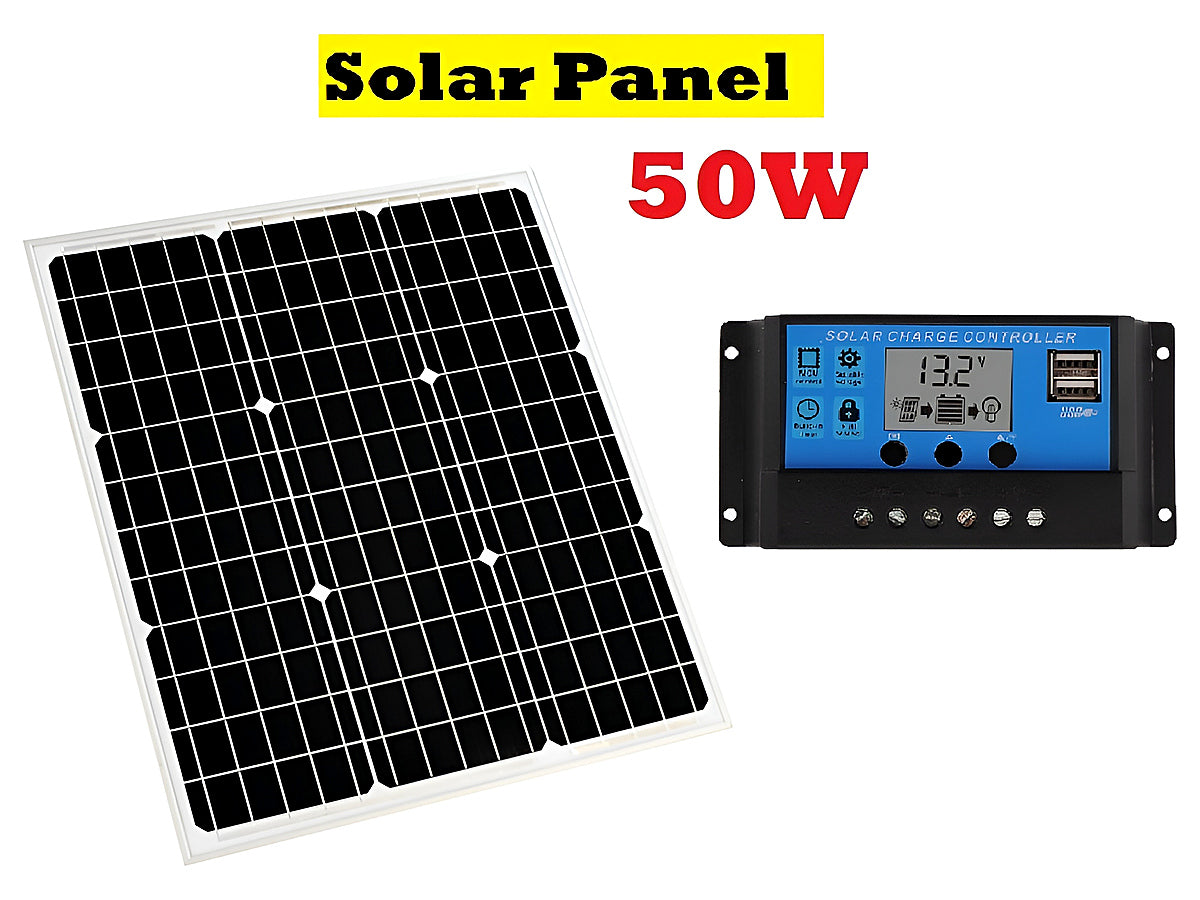 Solar Module 50w Solar Panel 50W Mono Crystalline Silver Frame – grabstore.co.nz