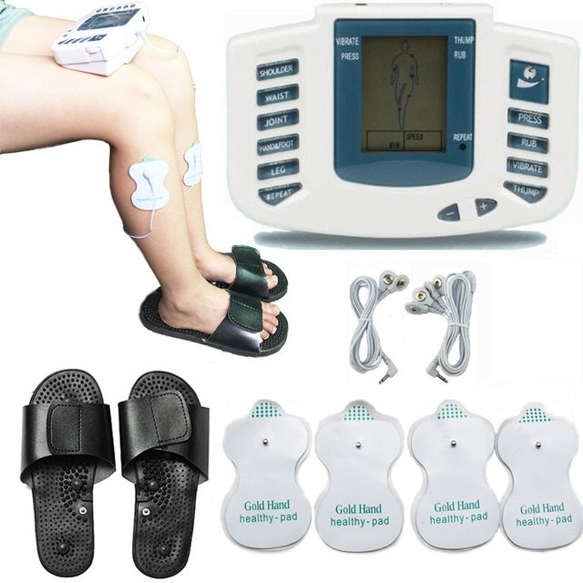 Close up of tens machine massager buttons and controls