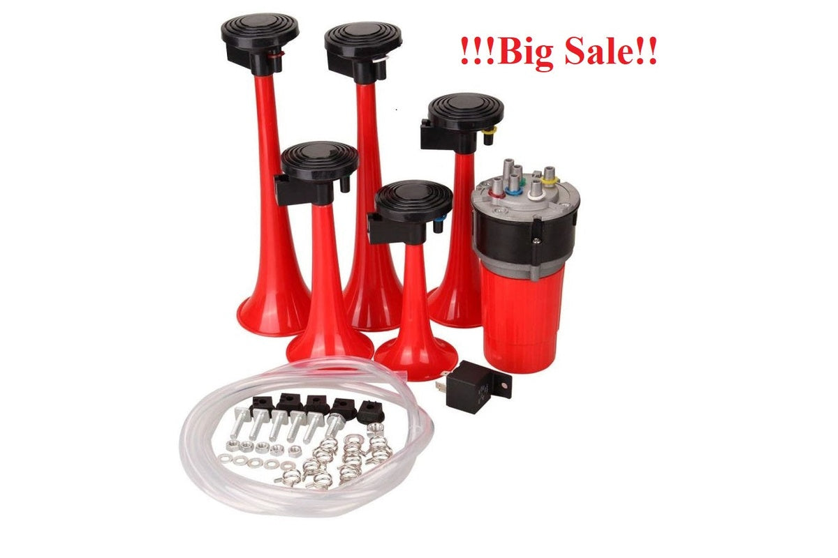 Close up of ABS material on musical Dixie horn set