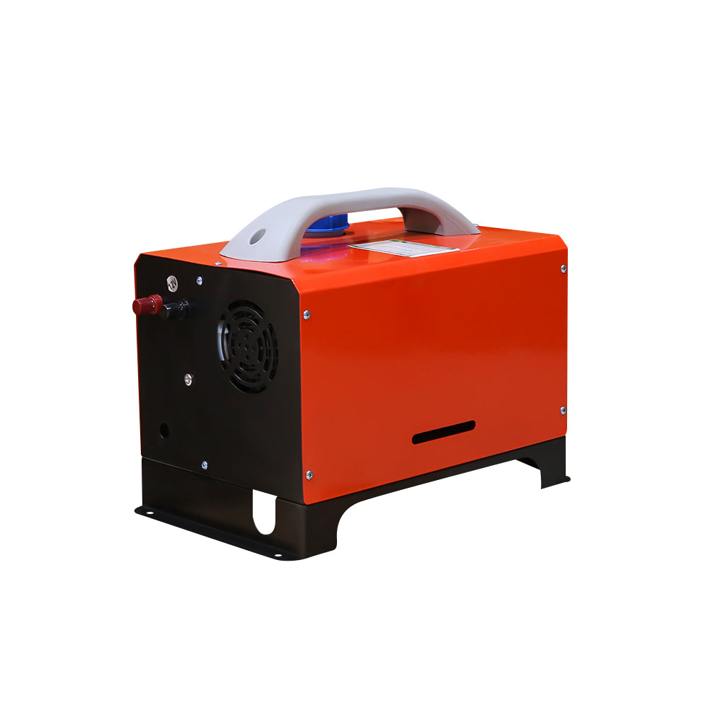 Top angle of diesel heater 8KW with air outlet pipe attached