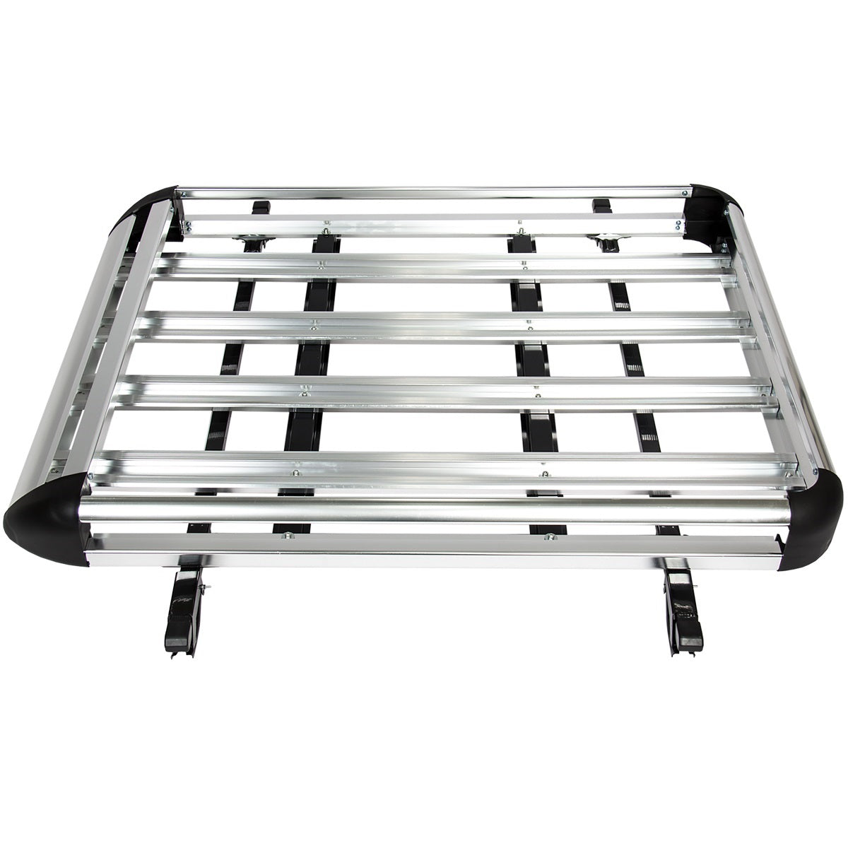 Roof rack basket universal with built-in roof bars in black colour
