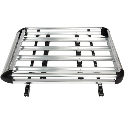 Roof rack basket universal with built-in roof bars in black colour