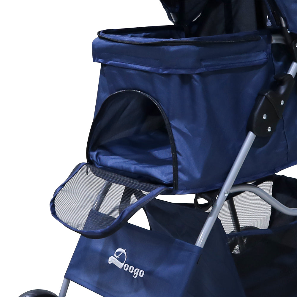 Close-up of ventilated mesh on pet stroller for airflow
