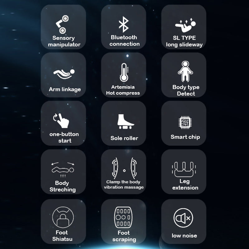 Ergonomic padded upholstery on massage chair seat