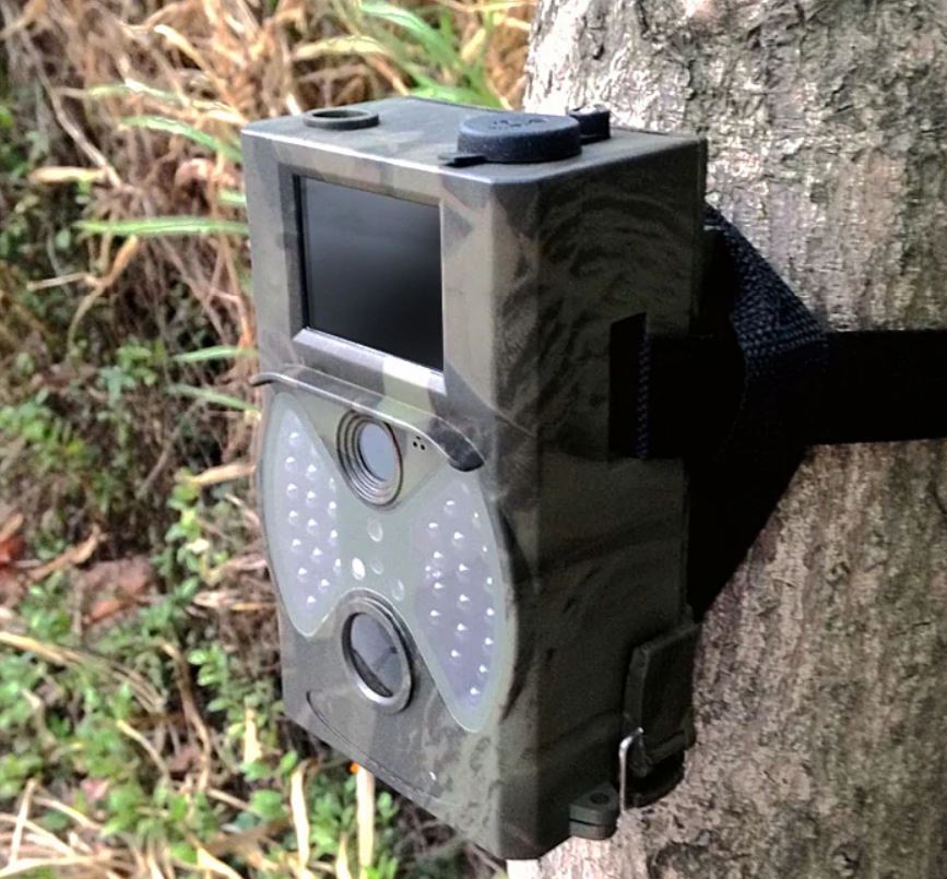 USB cable connection port on hunting camera 12MP