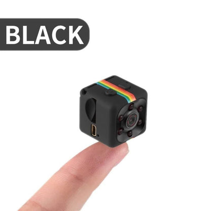 Mini camera mounted on bracket for hands-free use