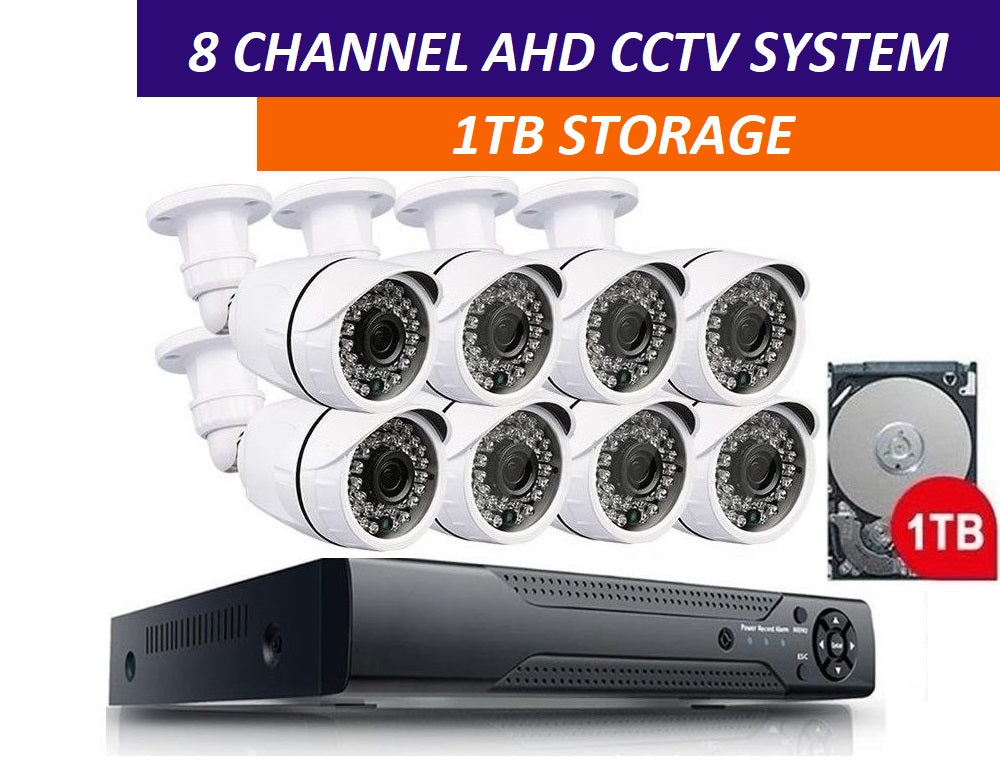 Security Camera System 8 Camera