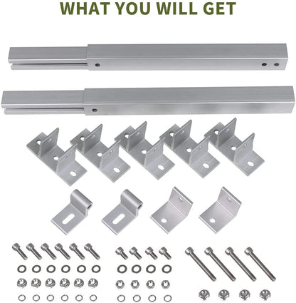 Solar panel mounting bracket with tilt adjustment mechanism