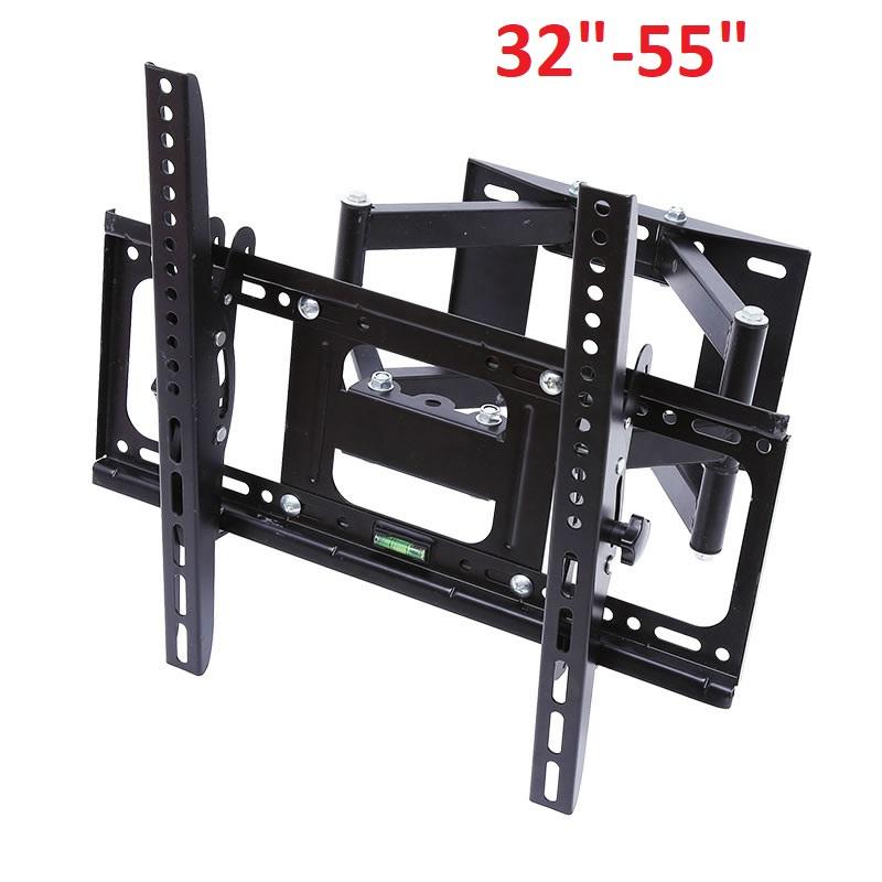 Tilt mechanism detail on TV wall bracket for 32-55 inch screens
