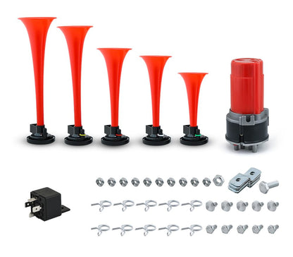 Air horns musical Dixie horn set used on a bus in New Zealand