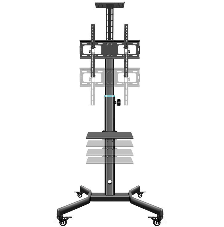 TV stand height adjustable showing adjustable tilt feature