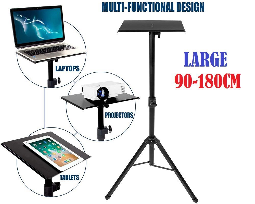 Portable laptop stand projector stand folded for transport