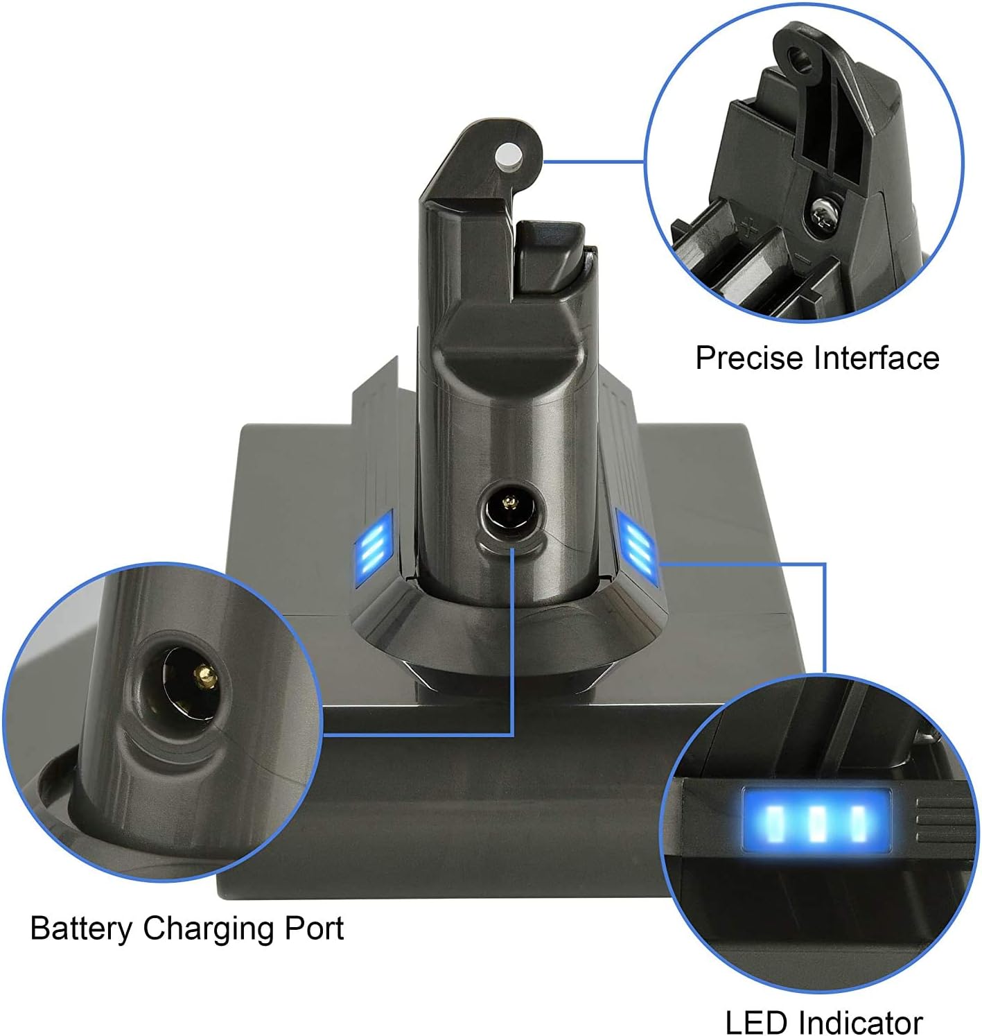 Dyson V6 Battery 4000mAh Compatible Replacement