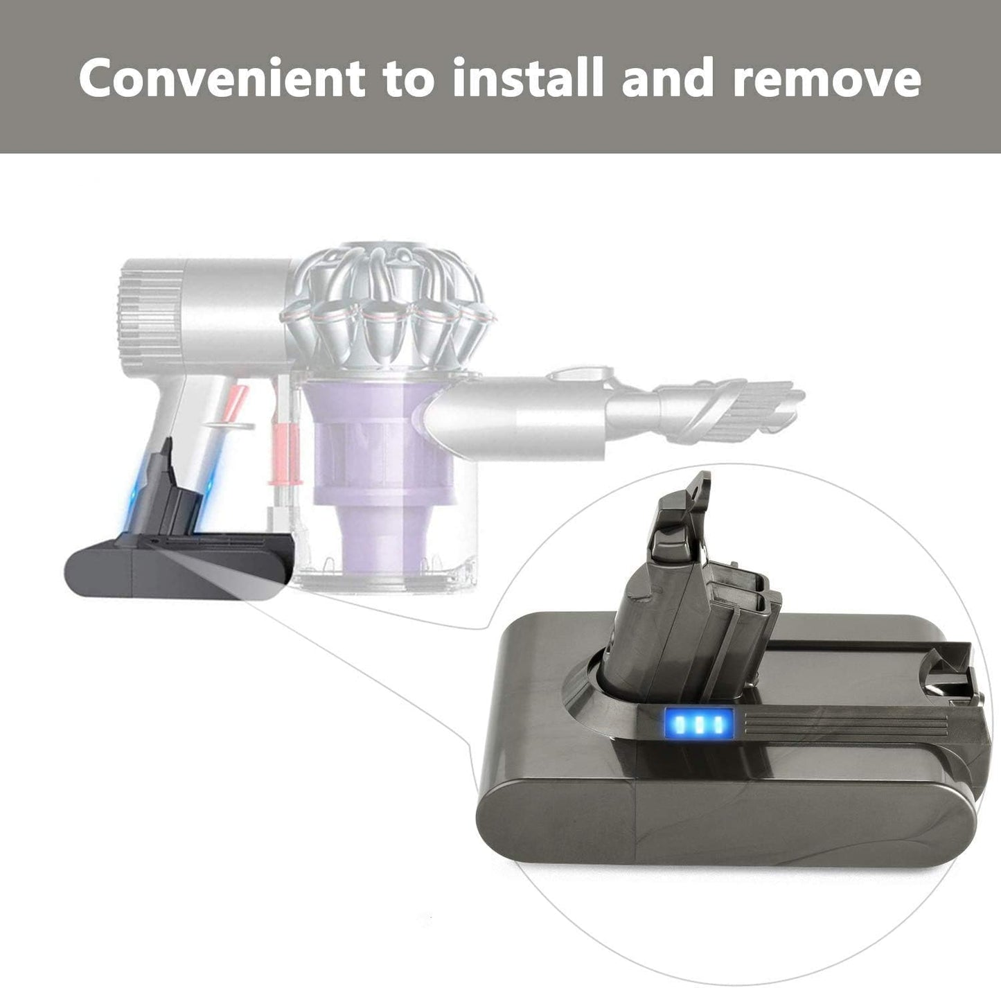 Dyson V6 Battery 4000mAh Compatible Replacement