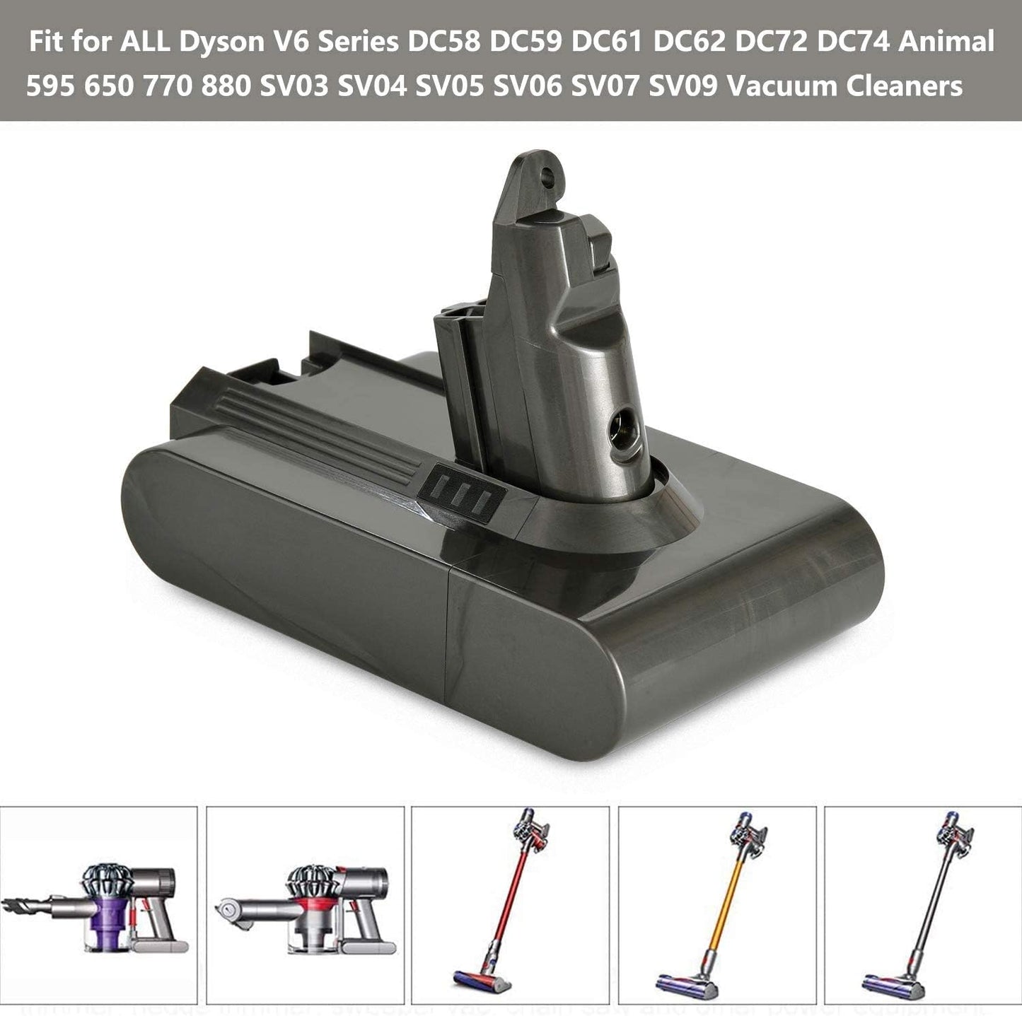 Dyson V6 Battery 4000mAh Compatible Replacement