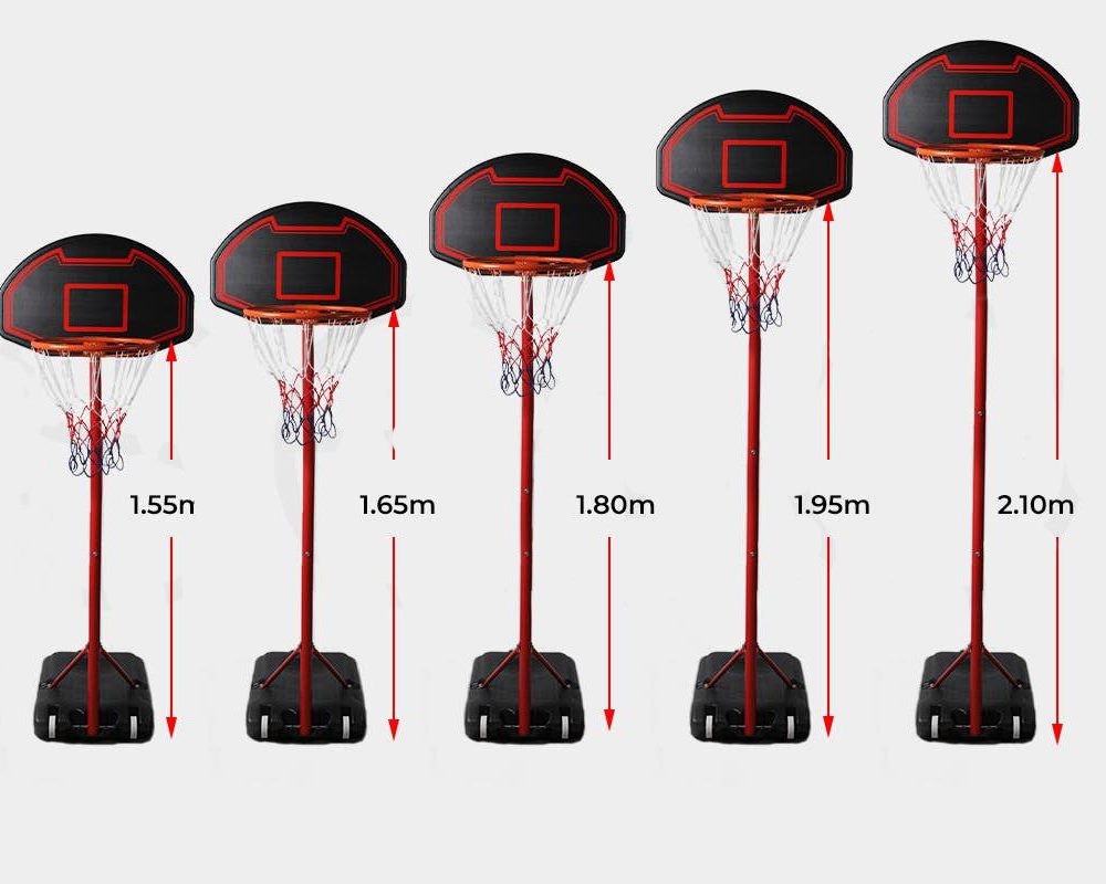 Adjustable Portable Basketball Hoop 2.1 M