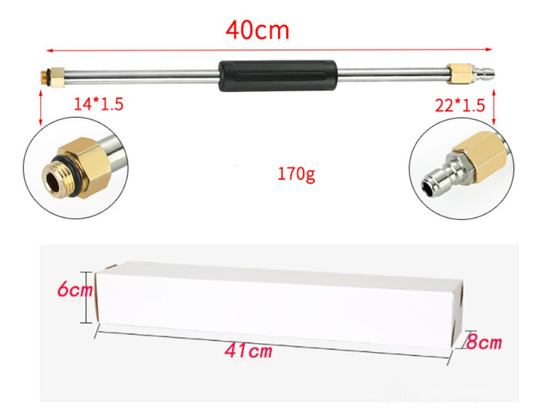 7PC 1/4 Inch High Pressure Washer Wand Extension Set