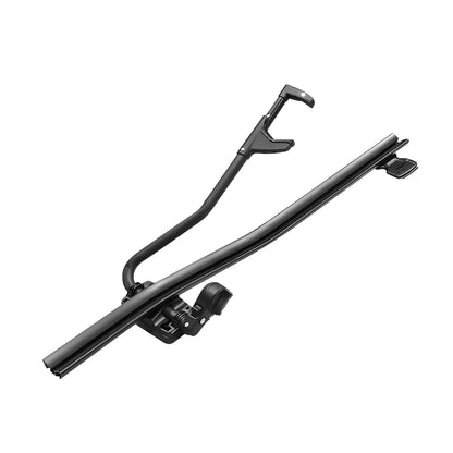 Bike rack carrier supporting bike with oval frame compatibility