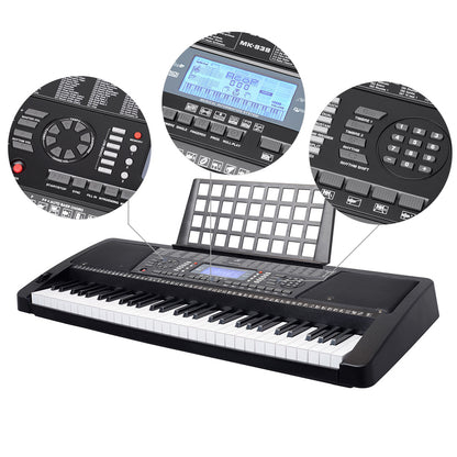 Keyboard piano electronic 61 keys with USB cable attached