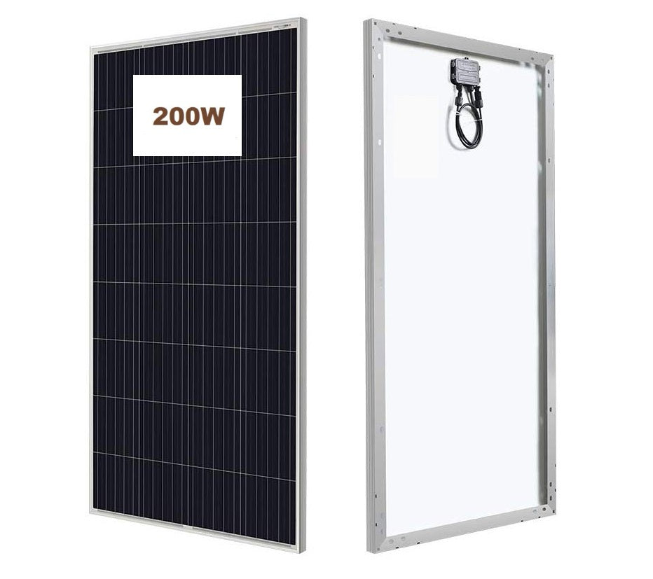 200W solar panel installed on caravan roof in New Zealand