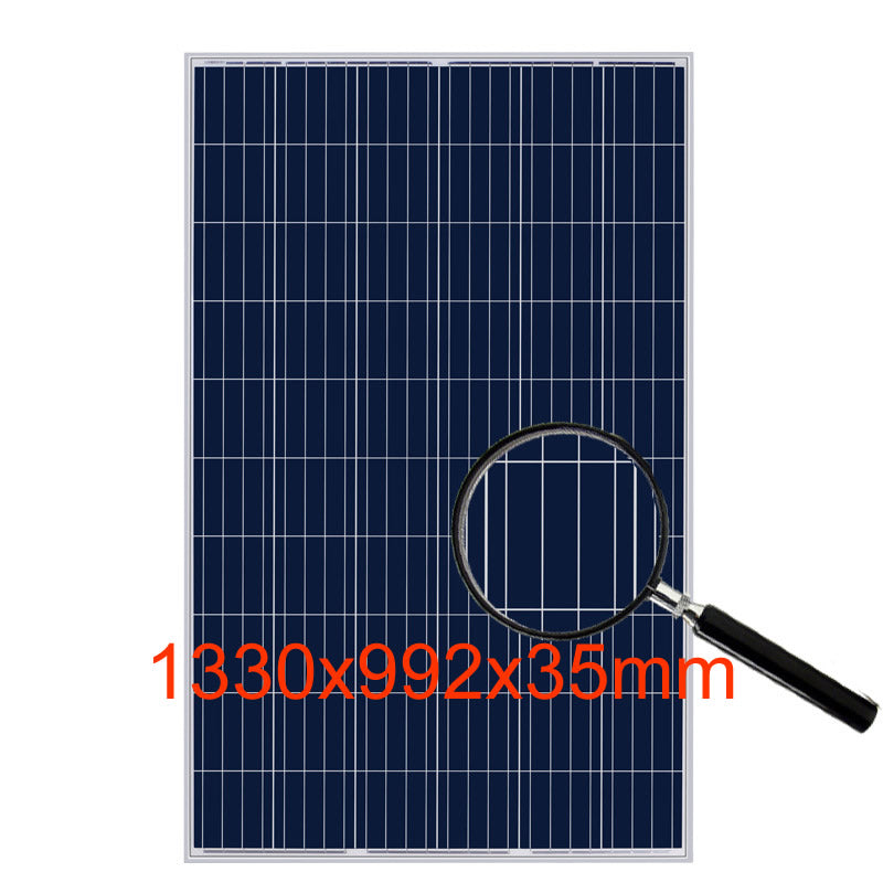 Back view of 200W solar panel showing mounting points