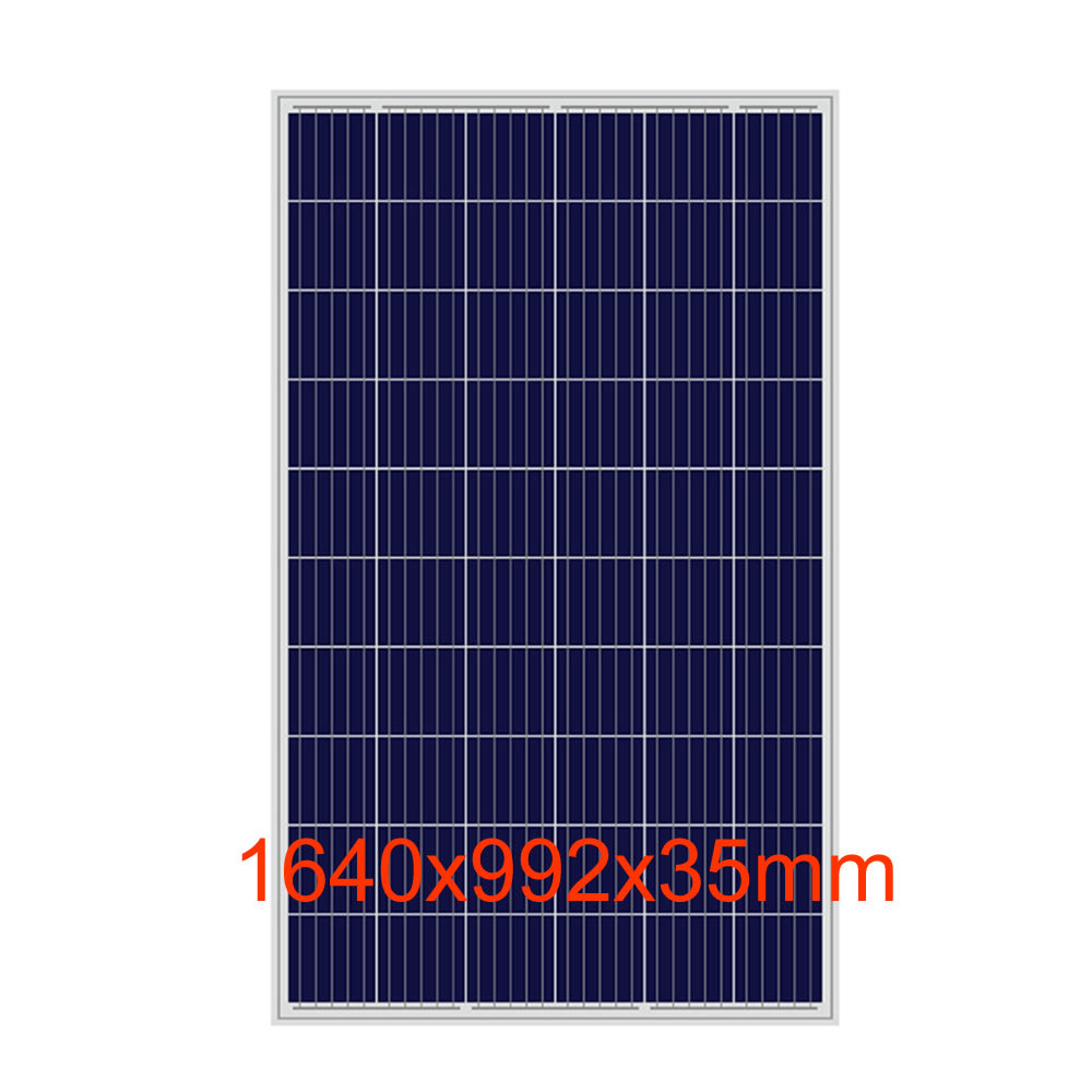 Back of solar panel 260W with weatherproof junction box