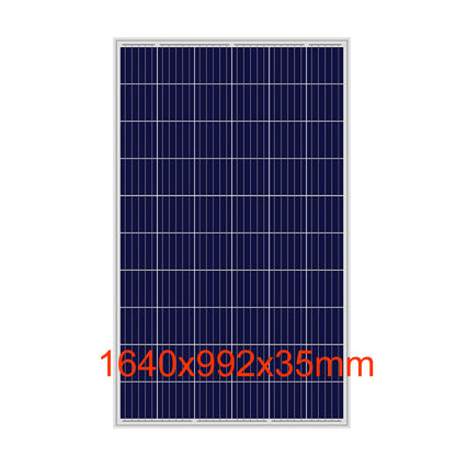 Back of solar panel 260W with weatherproof junction box