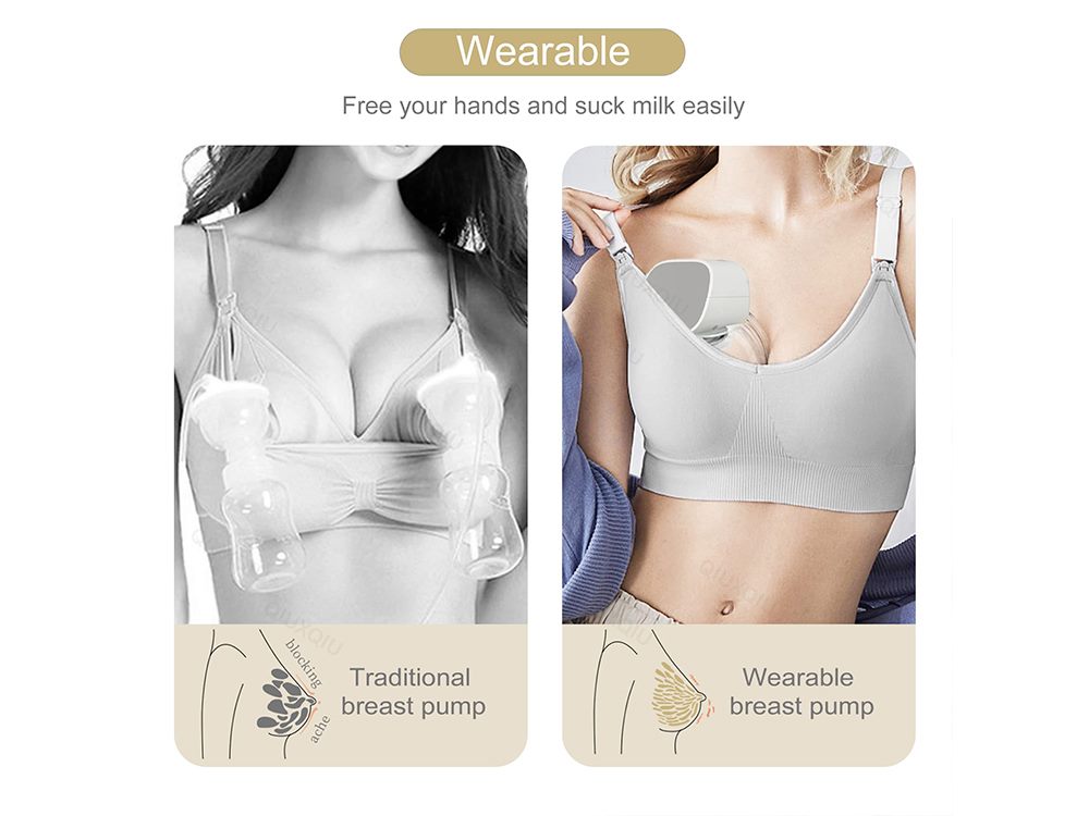 Top view of electric breast pump showing control panel