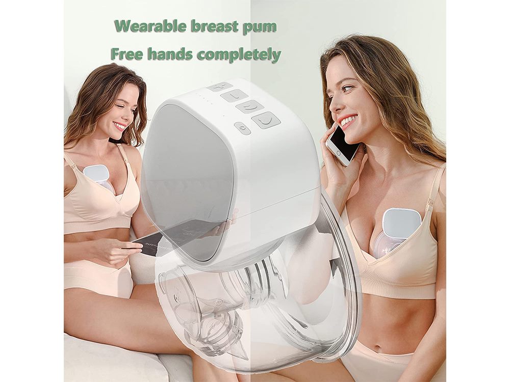 Electric breast pump with silicone cover included in pack
