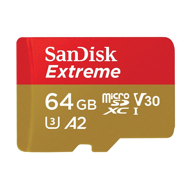 SanDisk Extreme 64GB microSDXC™ UHS-I CARD