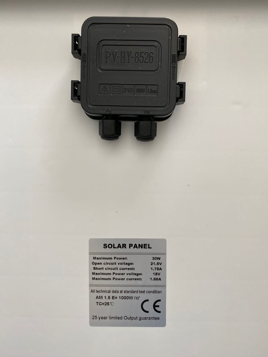 30W solar panel installed on caravan roof in New Zealand