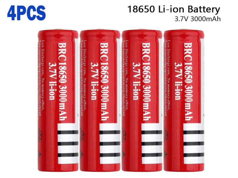 4 x 18650 Battery Rechargeable Battery
