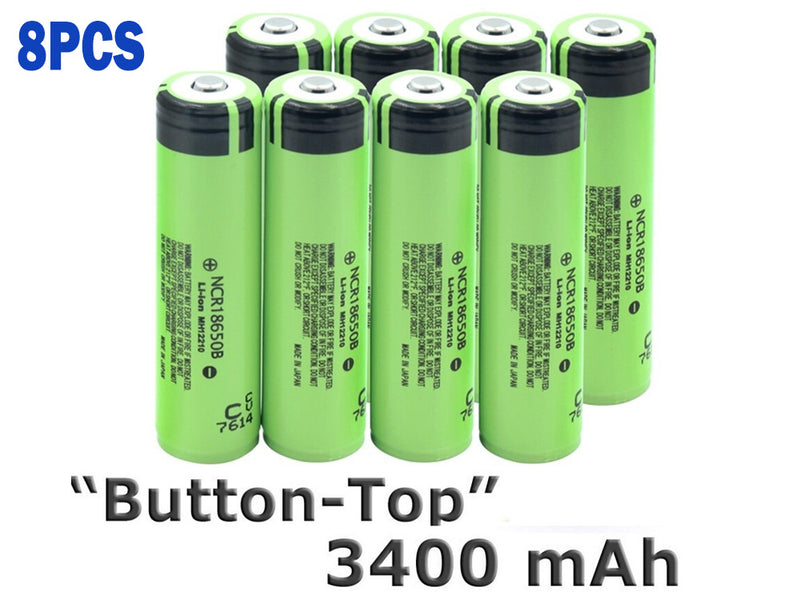 18650 Rechargeable Battery 8pcs