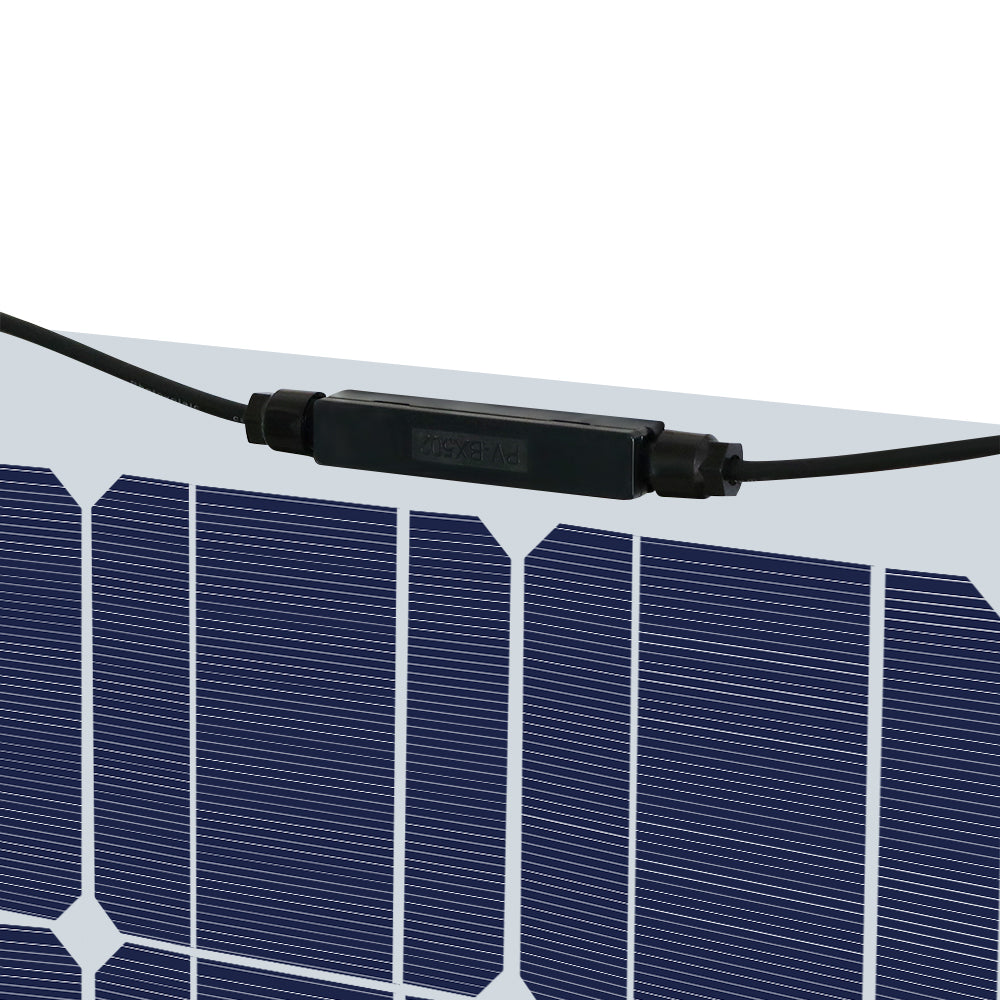 Flexible solar panel 100W bending to fit curved surface