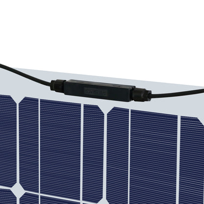 Flexible solar panel 100W bending to fit curved surface