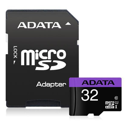 Side view of micro SD card 32GB displaying slim design
