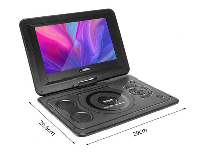 Close-up of DVD player USB and card reader slots
