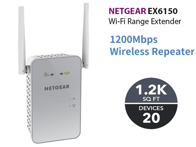 Netgear Wifi Repeater Extender Booster EX6150 AC1200 - USED