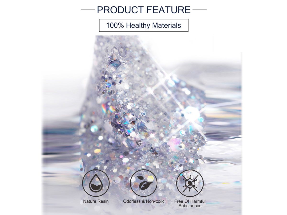 Top coat and base coat bottles in the nail gel set