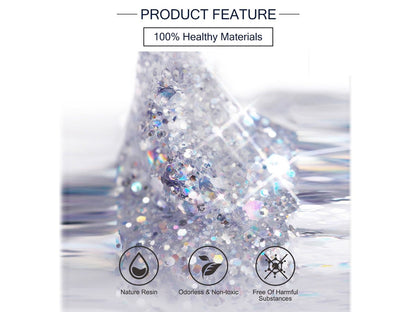 Top coat and base coat bottles in the nail gel set