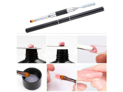 Nail gel polish set with finger separators