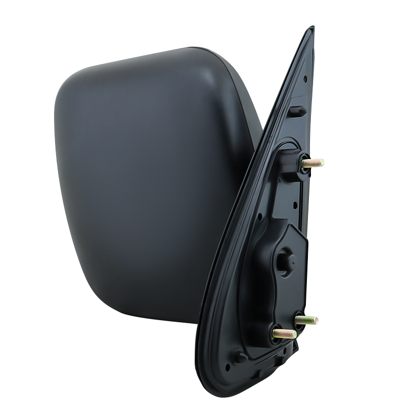 Aftermarket Toyota Hiace right mirror installed on van door