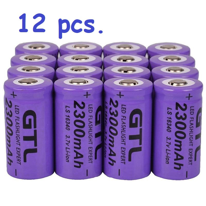12 X 16340 CR123A Rechargeable Batteries for Arlo Cameras