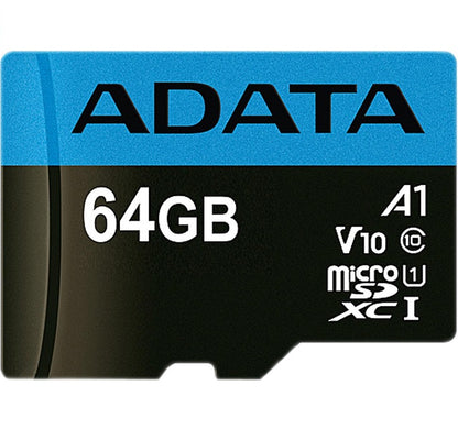 Micro SD Card 64GB inserted in smartphone memory slot